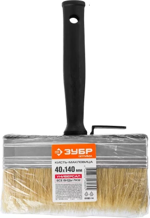 Кисть-макловица ЗУБР &quot;ОПТИМА&quot;, светлая щетина, пластмассовый корпус, 40х140мм 01802-14 купить в Перми