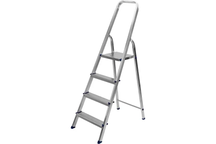 Стремянка 4 ступени алюминиевая СИБРТЕХ 97714 купить в Перми