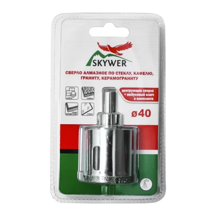 Сверло алмазное 32 мм (кафель,стекло,гранит,керамогранит) SKYWER купить в Перми
