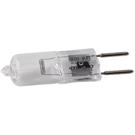 Лампа галогенная СВЕТОЗАР капсульная, прозрачное стекло, цоколь GY6.35, диаметр 12мм, 50Вт, 12В SV-44775-T купить в Перми