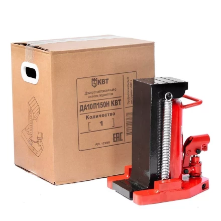 Домкрат автономный с низким подхватом КВТ ДА-10П150Н усилием 10 т (103855) купить в Перми