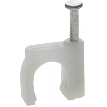 ЗУБР &quot;МАСТЕР&quot;. Скоба-держатель для круглого кабеля, с оцинкованным гвоздем, 10 мм, 40 шт 45111-10 купить в Перми