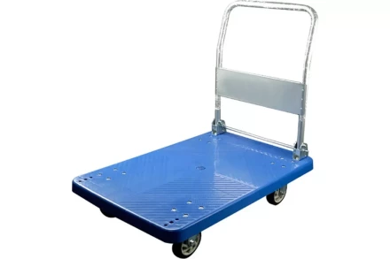 Тележка платформенная пластиковая 170 кг TOR PH170P (720х460) со складной ручкой (резина 100 мм) 1042363 купить в Перми