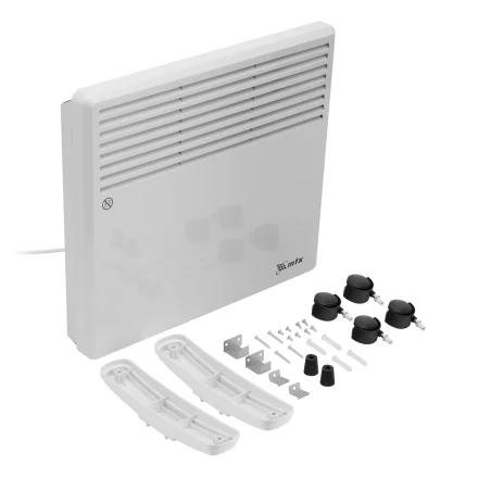 Конвектор электрический CH-1000, 1000 Вт, X-образный нагреватель, термостат, колеса // MTX 98105 купить в Перми