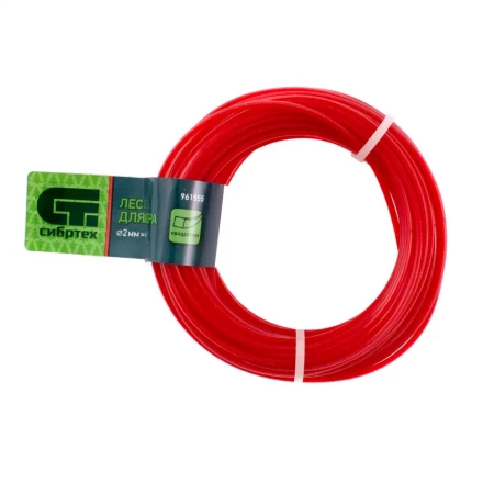 Леска для триммера квадратная, 2.0 мм х 15 м, Россия Сибртех 961555 купить в Перми