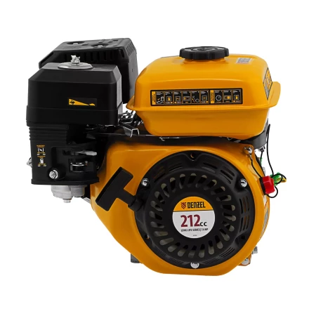 Двигатель бензиновый Denzel RX-17S, 7 л.с., 212 см3, горизонтальный вал шлиц 25 мм 95102 купить в Перми