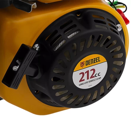 Двигатель бензиновый Denzel RX-17S, 7 л.с., 212 см3, горизонтальный вал шлиц 25 мм 95102 купить в Перми