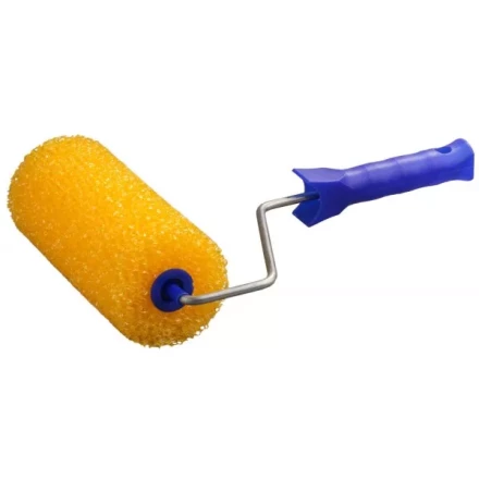 Валик &quot;СТРУКТУРНЫЙ ПОРОЛОН&quot; малярный в сборе, бюгель 6мм, 80x180мм, STAYER Profi 0365-18 купить в Перми