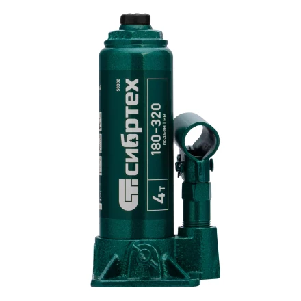 Домкрат гидравлический бутылочный Сибртех 50802, 4 т, 180-320 мм купить в Перми