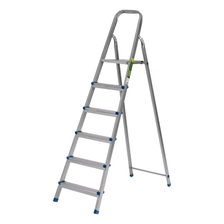 Стремянка Сибртех 97838, 6 ступеней, стальная, оцинкованная купить в Перми