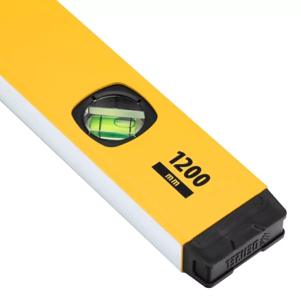 Уровень алюминиевый Denzel 33694, магнит, фрезерованный, 3 глазка (1 зеркал.), 0,5 мм/м, 1200 мм купить в Перми