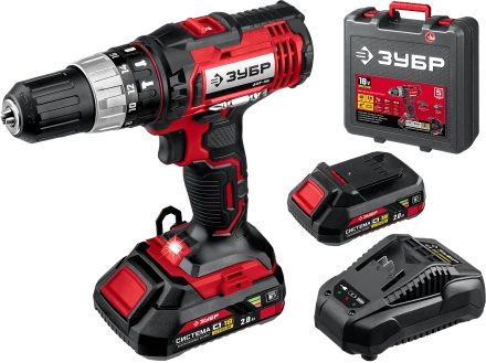 Дрель-шуруповерт ударная, 2 АКБ С1-18 (2 Ач), в кейсе ДШУ-185-22 серия «МАСТЕР» купить в Перми