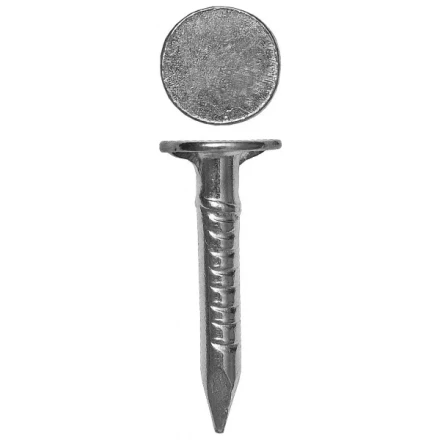 Гвозди оцинкованные с большой головкой, в п/э пакете, 3,0x40мм, 35шт 3060-30-40 купить в Перми