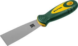 Шпательная лопатка KRAFTOOL с 2-компонент ручк, профилиров нержав полотно 10035-040