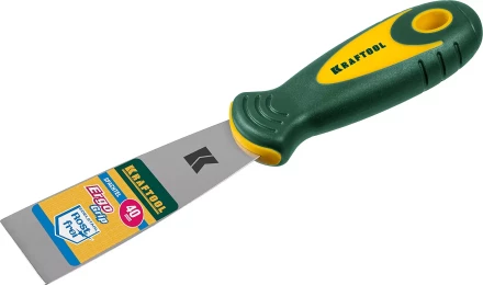Шпательная лопатка KRAFTOOL с 2-компонент ручк, профилиров нержав полотно 10035-040 купить в Перми