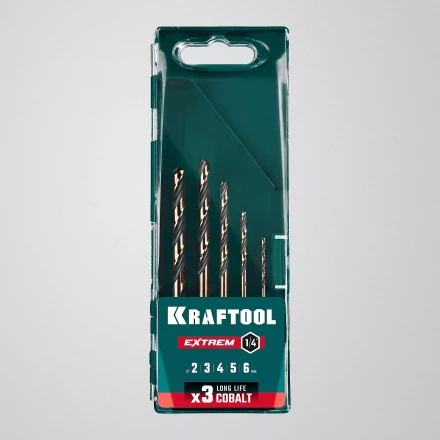 Набор сверл по металлу, хвостовик НЕХ-1/4, сталь М35-Со5% 29652-H5 купить в Перми