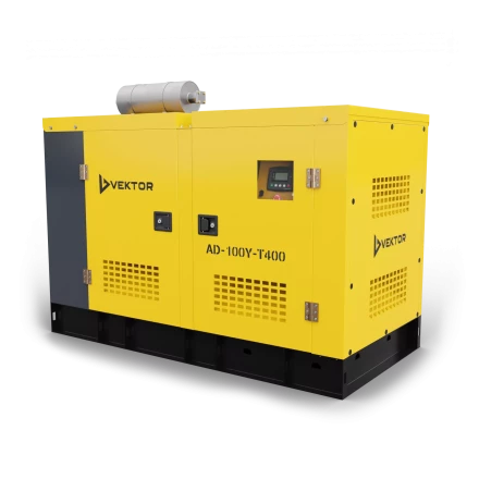 Дизельный генератор Vektor AD-100Y-T400 в шумозащитном кожухе с АВР купить в Перми