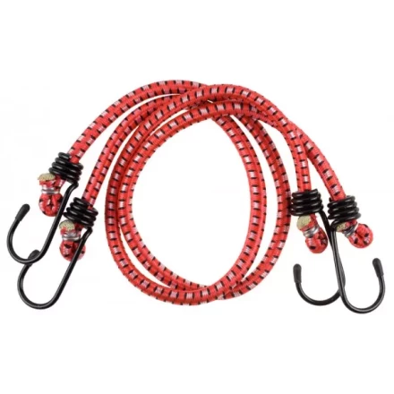 Шнур STAYER &quot;MASTER&quot; резиновый крепежный со стальными крюками, 80 см, d 7 мм, 2 шт 40505-080_z01 купить в Перми