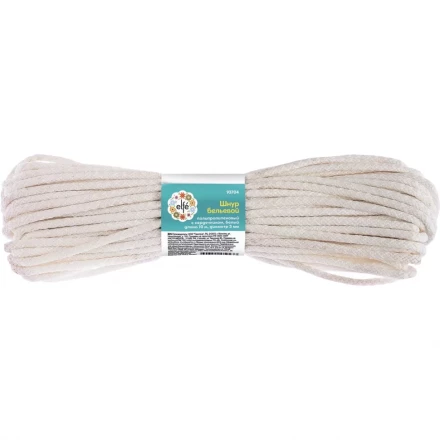 Шнур бельевой полипропиленовый с сердечником  D-5 мм L-15 м цветнойELFE 93709 купить в Перми