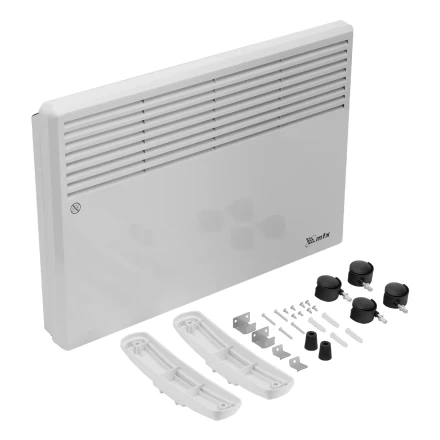 Конвектор электрический CH-1500, 1500 Вт, X-образный нагреватель, термостат, колеса // MTX 98106 купить в Перми