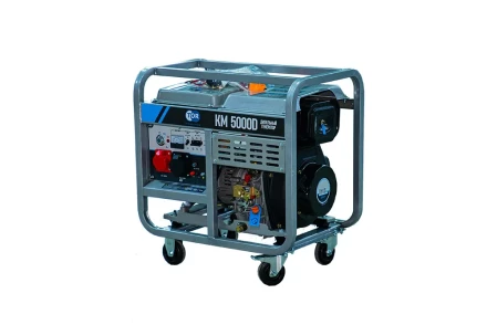 Генератор дизельный TOR KM5000D 5,0 кВт 380В/1,6 кВт 220В 15 л с электростартером 1025964 купить в Перми