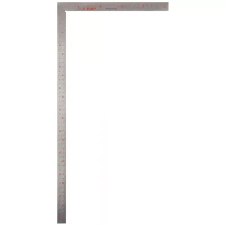 Угольник ЗУБР &quot;ЭКСПЕРТ&quot; столярный нерж. сталь, шкала: шаг 1 мм, гравированная, 500 х 250 мм 34350-50 купить в Перми