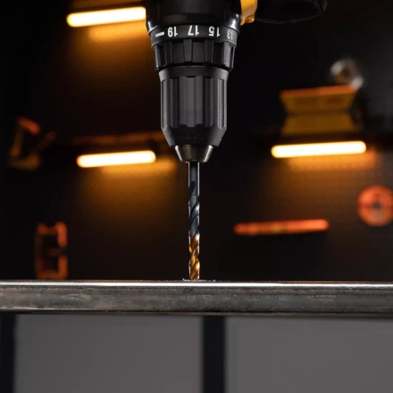 Сверло по металлу Denzel, 6 мм, HSS-Tin, Golden Tip, 10 шт. 717215 купить в Перми