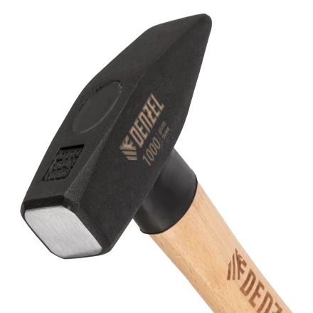 Молоток слесарный, 1000 г Denzel, кованый квадратный боек, буковая рукоятка 10437 купить в Перми