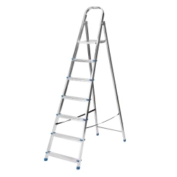 Стремянка Сибртех 97839, 7 ступеней, стальная, оцинкованная