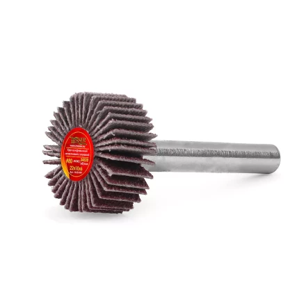 Круг MESSER шлифовальный лепестковый с оправкой (на шпильке) 22х10х6  #80 купить в Перми