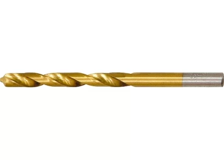 Сверло по металлу 4,5 мм HSS нитридтитановое покрытие цилиндрический хвостовик MATRIX 717450 купить в Перми