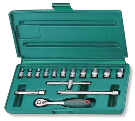 Набор головок торцевых 1/4&quot;DR 4-14мм 15предметов Jonnesway S04Н2715S 47482 купить в Перми