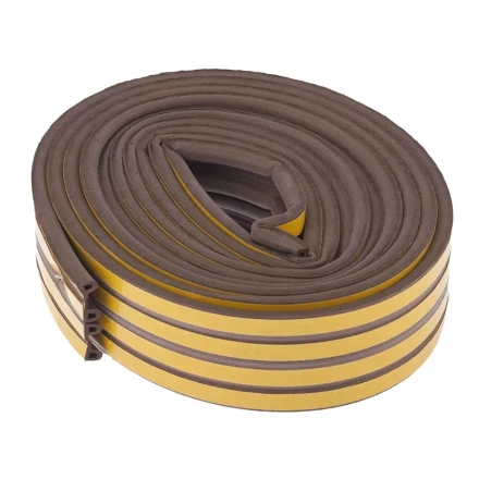 Уплотнитель 12 м профиль &quot;P&quot; коричневый СИБРТЕХ 93946 купить в Перми