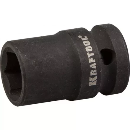 Торцовая головка KRAFTOOL &quot;INDUSTRIE QUALITAT&quot; ударная (1/2&quot;), FLANK, Cr-Mo, фосфатированная, 14 мм 27940-14_z01 купить в Перми