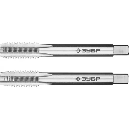 Метчики ЗУБР &quot;ЭКСПЕРТ&quot; машинно-ручные, комплектные для нарезания метрической резьбы в сквозных отверстиях, М10х1,5, 2шт 4-28007-10-1.5-H2 купить в Перми