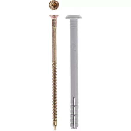 Дюбель-гвоздь ЗУБР &quot;МАСТЕР&quot; полипропиленовый, грибовидный бортик, 6 x 80 мм, 950 шт 4-301350-06-080 купить в Перми