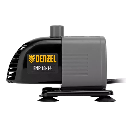 Насос фонтанный FNP18-14, 18 Вт, подъем 1,4 м, 750 л/ч, колокольчик/каскад Denzel 99030 купить в Перми