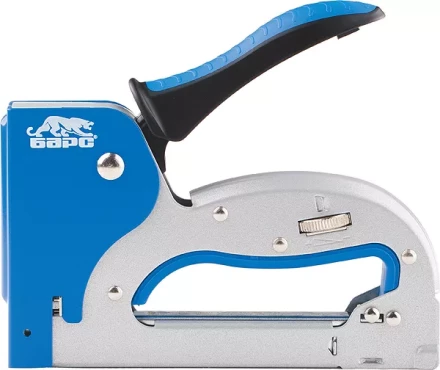 Степлер металлический регулировка удара двухкомпонентная рукоятка тип скобы 53 4-14мм БАРС 40003 купить в Перми