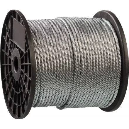 Трос стальной ЗУБР &quot;ПРОФЕССИОНАЛ&quot;, оцинкованный, DIN 3055, d=8 мм, L=80 м 4-304110-08 купить в Перми