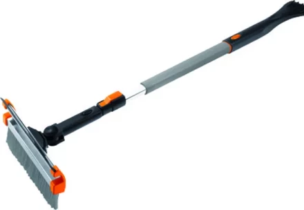 Щетка-сметка для снега со скребком и водосгоном телескопическая поворотная голова STELS 55299 купить в Перми