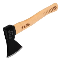 Топор, 600 г Denzel, кованый, буковое топорище 21631