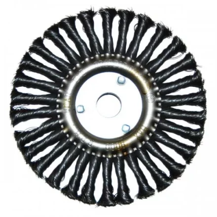 Щетка для УШМ Ф22,2/178 мм дисковая сталь витая Энкор 51586 купить в Перми