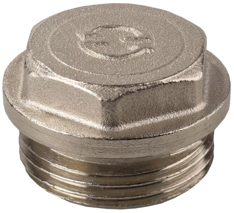 Заглушка GENERAL FITTINGS, 6-ти гранная головка с прижимной шайбой, латунь, наружная резьба, 1" 51100-1 купить в Перми