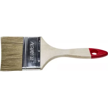 Кисть плоская STAYER &quot;UNIVERSAL-STANDARD&quot;, светлая натуральная щетина, деревянная ручка, 75мм 0101-075 купить в Перми