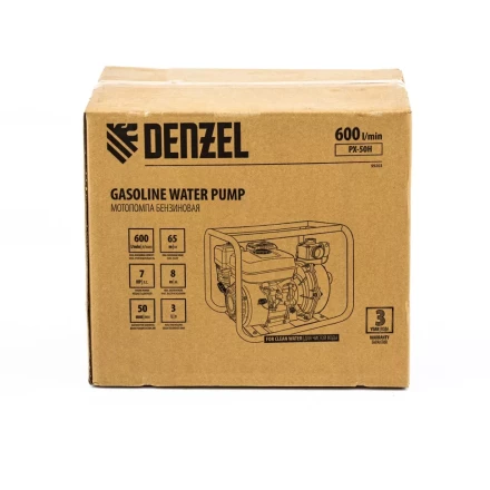 Мотопомпа бензиновая высоконапорная PX-50H Denzel 99203 купить в Перми