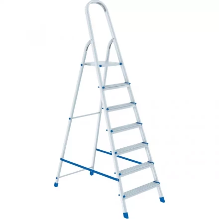Стремянка 7 ступеней алюминиевая СИБРТЕХ 97717 купить в Перми