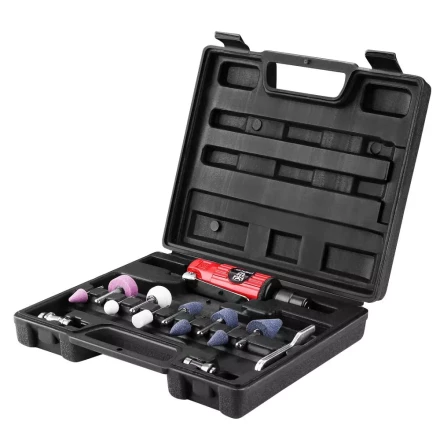 Шлифмашина ПШМ пневматическая DEKO DKPT02 SET 3, 018-1102, в чемодане с набором 15 предметов купить в Перми