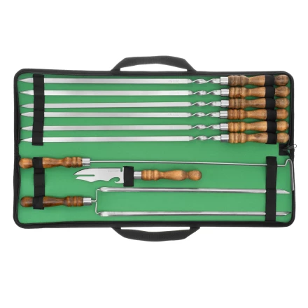 Набор шашлычный 9 предметов в сумке, Camping// Palisad 69754 купить в Перми