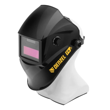 Щиток защитный лицевой (маска сварщика) F4, см. окно 90х35, DIN 9-13// Denzel 89715 купить в Перми