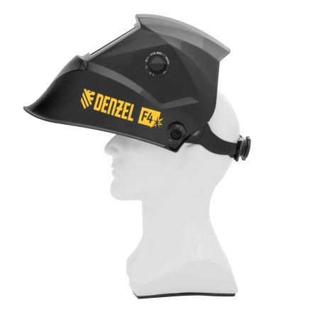 Щиток защитный лицевой (маска сварщика) F4, см. окно 90х35, DIN 9-13// Denzel 89715 купить в Перми